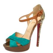 Pre-owned Flerfarget skinn Christian Louboutin Sandaler