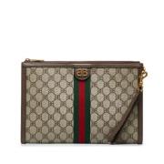 Pre-owned Brunbelagt lerret Gucci Ophidia