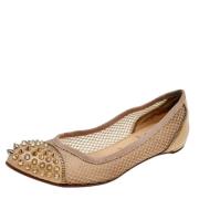 Pre-owned Beige Mesh Christian Louboutin Leiligheter