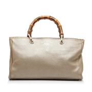 Pre-owned Beige skinn Gucci bambus