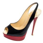 Pre-owned Svart skinn Christian Louboutin Sandaler