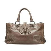 Pre-owned Brunt skinn Prada Tote