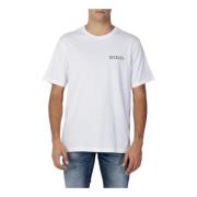 Hvit Print T-skjorte