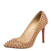 Pre-owned Beige skinn Christian Louboutin haeler