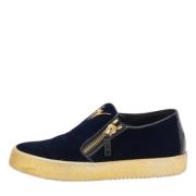 Pre-owned Navy Velvet Giuseppe Zanotti joggesko