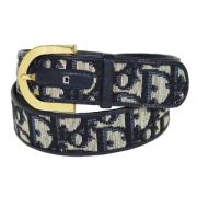 Pre-owned Navy Canvas Dior Belt