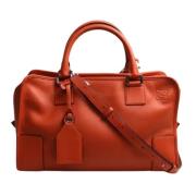 Pre-owned Oransje Leather Loewe Amazona