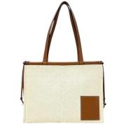 Pre-owned Beige Canvas Loewe Tote