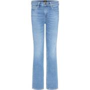Flared Denim Jeans - Light Blue Wash