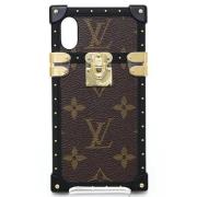 Pre-owned Brunt lerret Louis Vuitton-saken