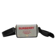 Pre-owned Svart lerret burberry skulderveske