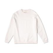 Off-White Sweatshirt med Crew Neck