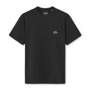 Sort Bomull Jersey Logo Tee