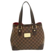 Pre-owned Brunbelagt lerret Louis Vuitton Hampstead