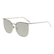 White Gold Mirror Sunglasses