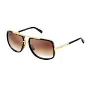 Black Shiny K Gold Sunglasses Mach-One