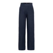 Molly Linen Pants - Navy