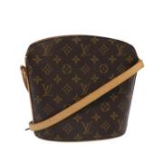 Pre-owned Brunt lerret Louis Vuitton Drouot