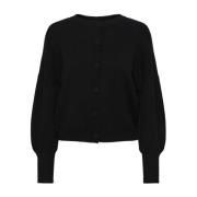 Yasfonny Ls Knit Cardigan S. - Black