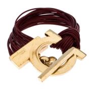 Pre-owned Burgunder stoff Salvatore Ferragamo armband