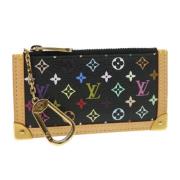 Pre-owned Svart lerret Louis Vuitton lommebok