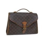 Pre-owned Brunt lerret Louis Vuitton Beverly