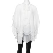 Pre-owned Hvit silke Oscar de la Renta Top