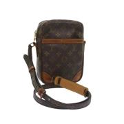 Pre-owned Brunt lerret Louis Vuitton Donau