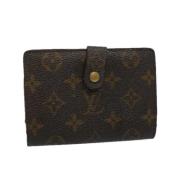 Pre-owned Brunt lerret Louis Vuitton veske