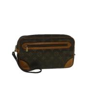 Pre-owned Brunt lerret Louis Vuitton Marly Dragonne