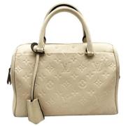 Pre-owned Hvitt skinn Louis Vuitton Speedy