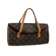 Pre-owned Brunt lerret Louis Vuitton Sonatine