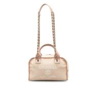 Pre-owned Rosa lerret Chanel Deauville