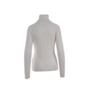 Hvit Cashmere Turtleneck