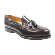 Sort kalveskinnstassel loafer