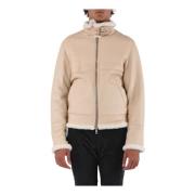 Skinnjakke med Shearling Fôr