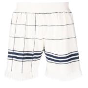 Frynset Grid Casual Shorts