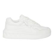 Hvite Low-Top One Stud XL Sneakers