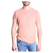 Elegant Komfortabel Høykvalitets T-Skjorte i Vakker Rosa Farge