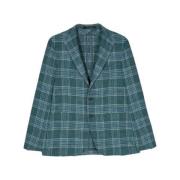 Knappet Rutete Blazer