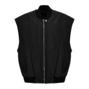 Sort Nylon Jumbo Flight Gilet