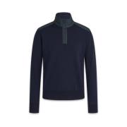 Merino Quarter Zip Jumper med teksturerte nylonpaneler