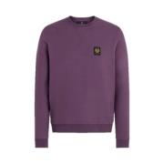 Klassisk Dark Garnet Sweatshirt med Bouclé Bomull