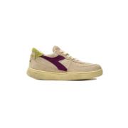 Beige Lave Sneakers for Kvinner