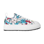 Multicolor Smurfs Low Top Sneakers