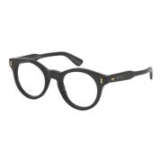 Vintage Rund Sort Optisk Brille