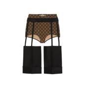 Ull silke cut-out shorts