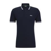 Herre Polo med Detaljer og Kontrast Logo Modell 50469055 Paddy Mørkebl...