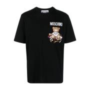 Teddybjørntrykk Bomull T-skjorte