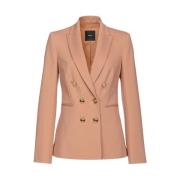 Blazer med Metallknapper i Teknisk Viskose